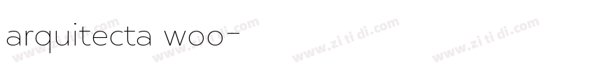 arquitecta woo字体转换